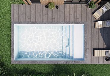 Piscine TAVANA 8 • 8,50 m x 3,85 m - fond plat 1,50 m