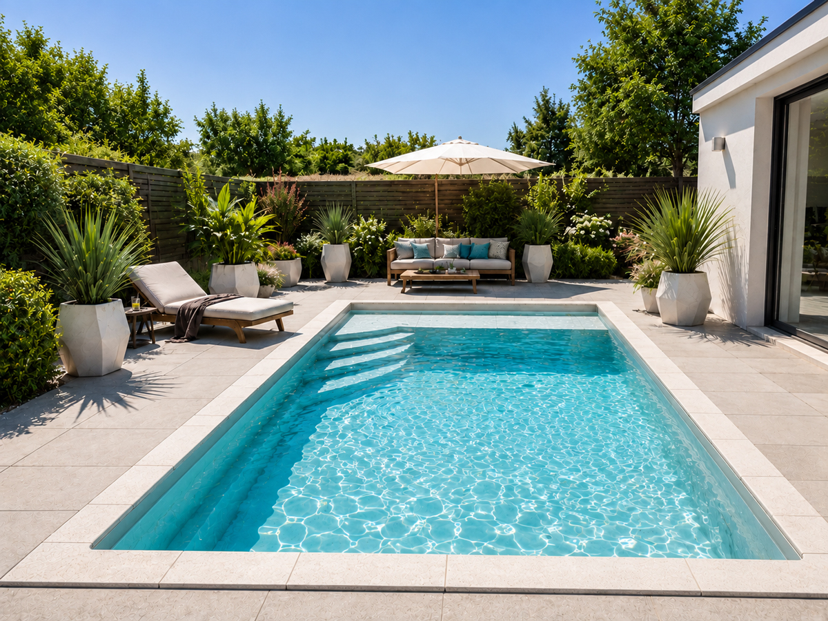 Piscine DUNE 6 • 6,50 m x 3,25 m - fond plat 1,40 m
