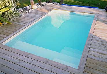 Piscine FIDJI 4 • 3,90 m x 2,49 m - fond plat 1,40 m
