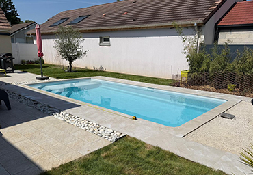 Piscine enterrée réalisée à Champeaux en Seine-et-Marne